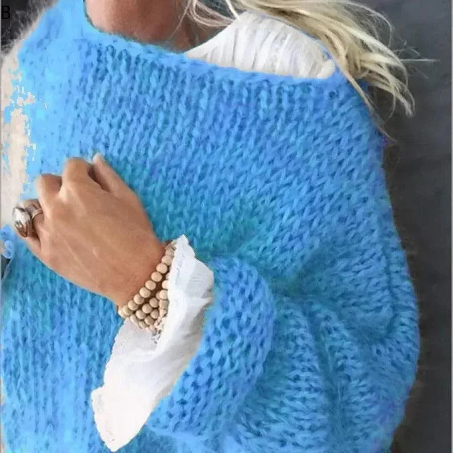 Pull en mohair moelleux à manches longues - Pull-Over GoHappy