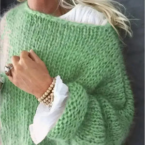 Pull en mohair moelleux à manches longues - Pull-Over GoHappy