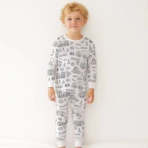 Pyjama Enfant à Colorier Créatif Réutilisable 6 Feutres Inclus - pyjamas coloriage GoHappy