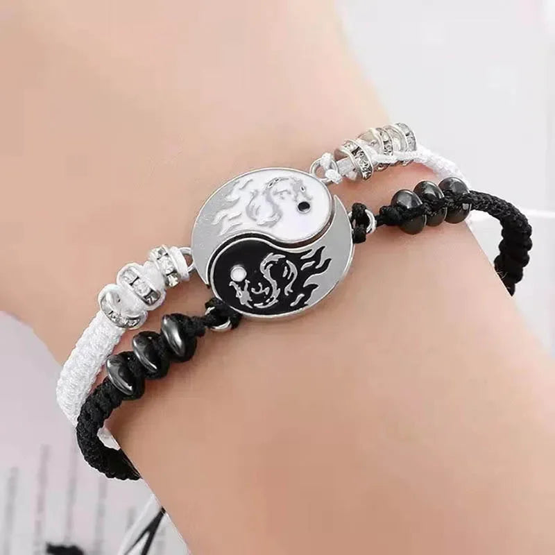 Bracelet Yin-Yang pour couple – Équilibre, lien et harmonie
