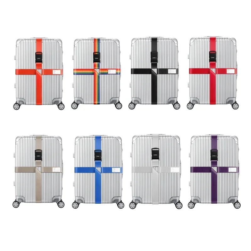 Sangle croisée avec ou sans code antivol Embarquement bagages - sangle de bagage GoHappy