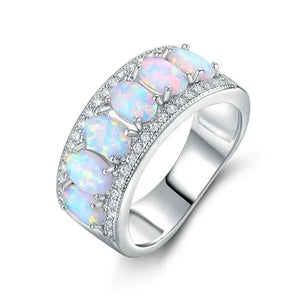 Aurora Glow bague femme effet opale irisée - bague femme GoHappy