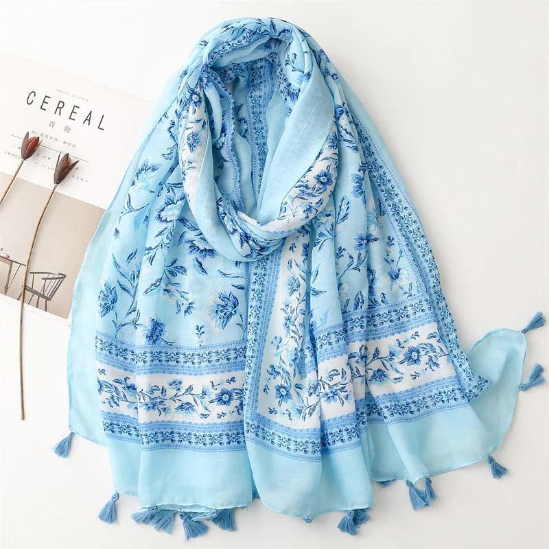64 Foulards en Coton Look Décontracté et Chic - foulard GoHappy