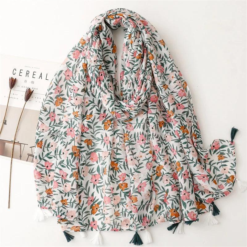 64 Foulards en Coton Look Décontracté et Chic - foulard GoHappy