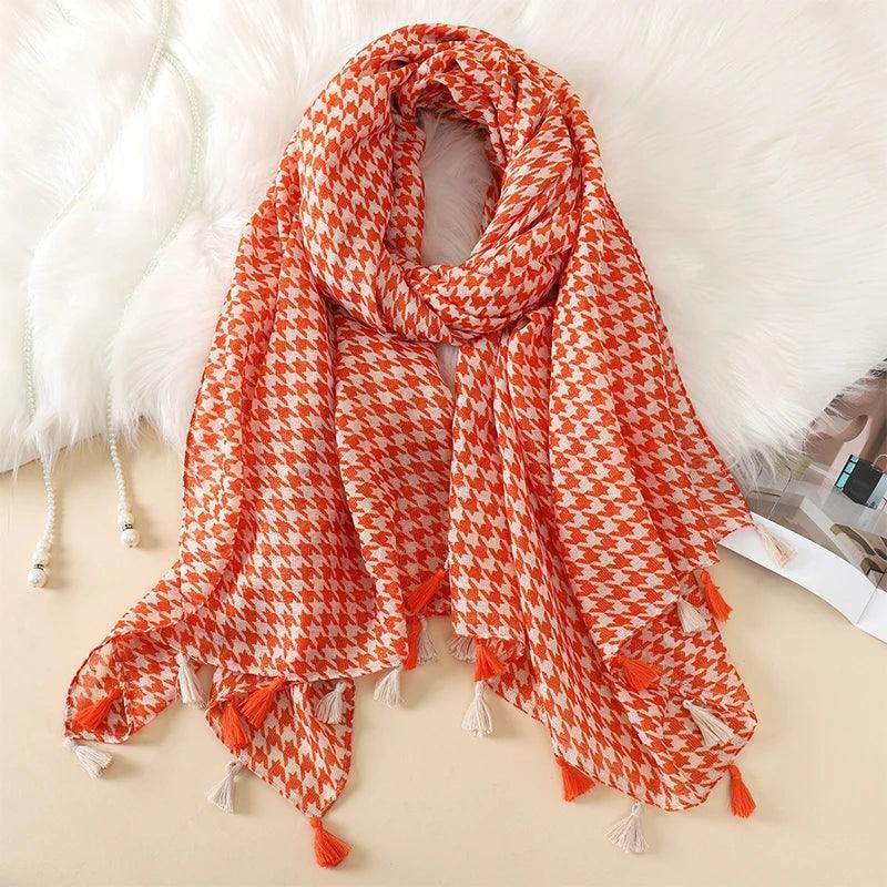 64 Foulards en Coton Look Décontracté et Chic - foulard GoHappy