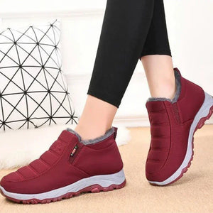 Baskets Montantes Hiver Femme Fourrées Chaudes Antidérapantes - Chaussure Femme GoHappy