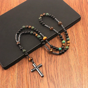 Collier Rosary en Pierres Naturelles Uniques - Bijou Collier GoHappy