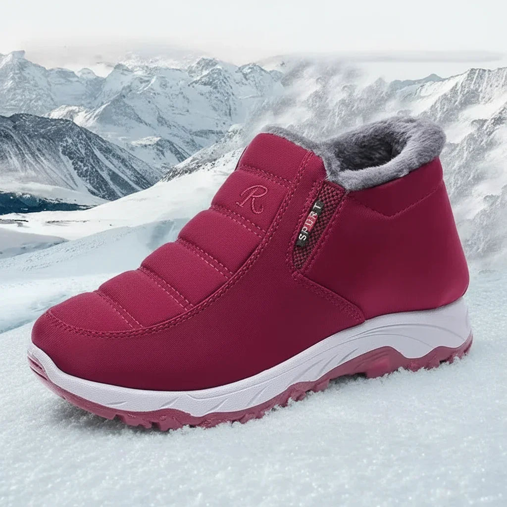 Baskets Montantes Hiver Femme Fourrées Chaudes Antidérapantes - Chaussure Femme GoHappy