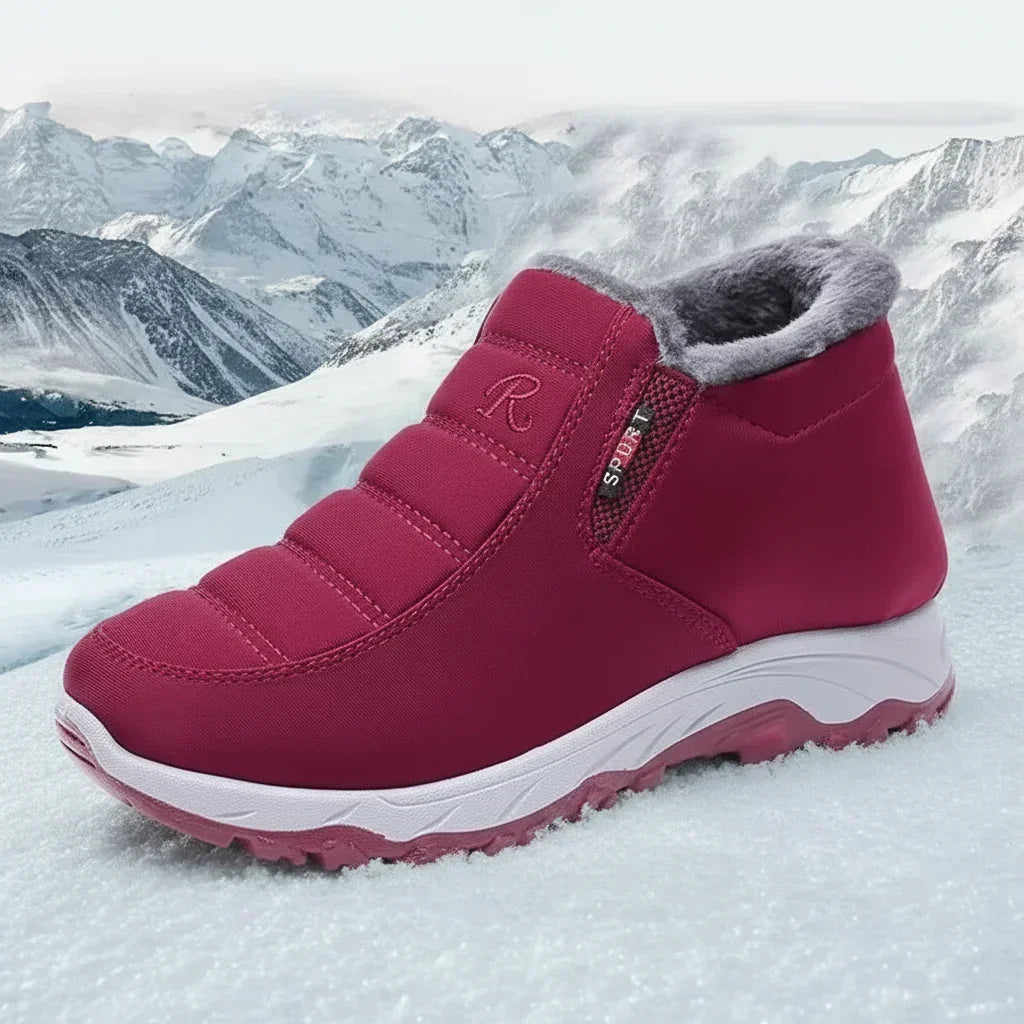 Baskets Montantes Hiver Femme Fourrées Chaudes Antidérapantes - Chaussure Femme GoHappy