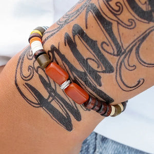 Pacific Lava bracelet homme pierres naturelles esprit surf - GoHappy