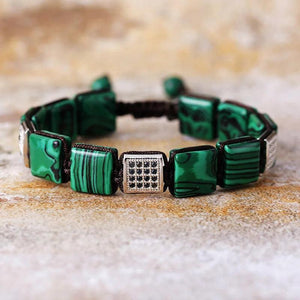 Bracelet Macramé Homme en Pierres Naturelles - Bijou Bracelet GoHappy