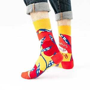 Chaussettes Fun et Originales Homme (Taille Unique 37-43) - chaussettes homme GoHappy