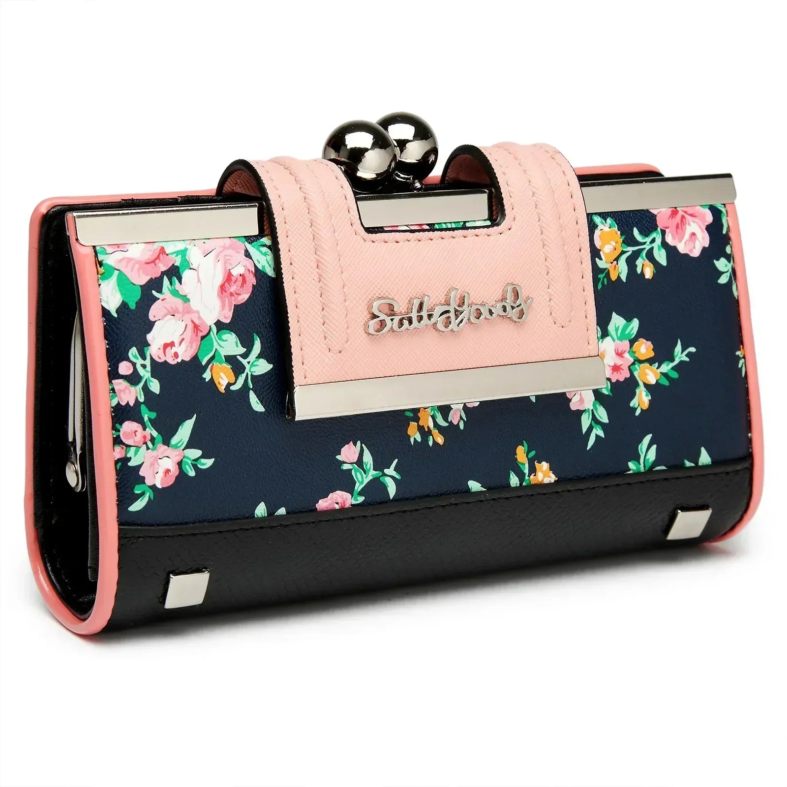 Portofino Bloom portefeuille femme fleuri chic multifonction - portefeuille GoHappy