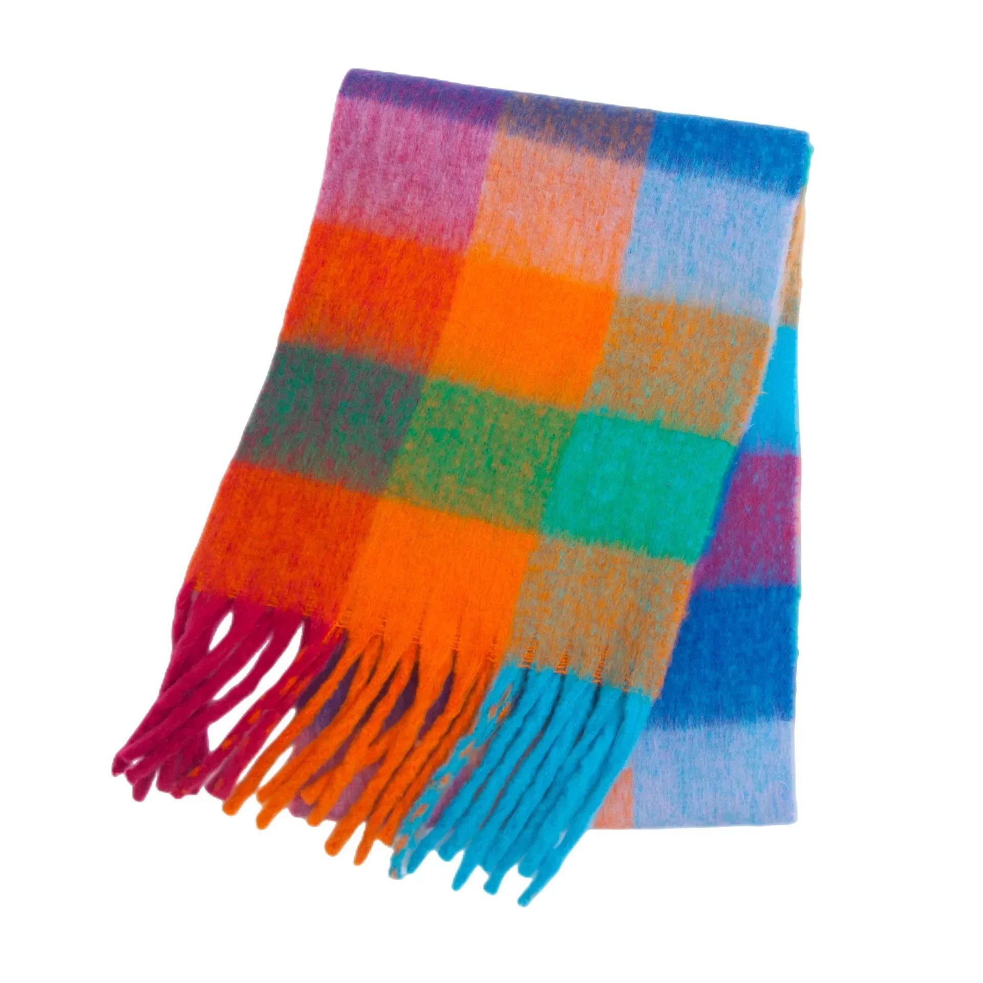 Echarpe Douce Rainbow Hiver - Cachemire et Style Bohème - écharpe GoHappy