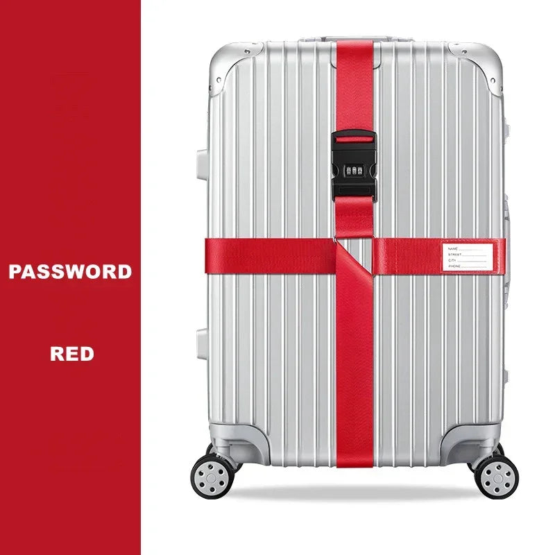 Sangle croisée avec ou sans code antivol Embarquement bagages - sangle de bagage GoHappy