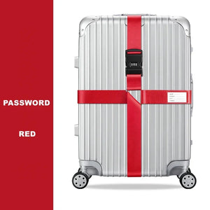 Sangle croisée avec ou sans code antivol Embarquement bagages - sangle de bagage GoHappy