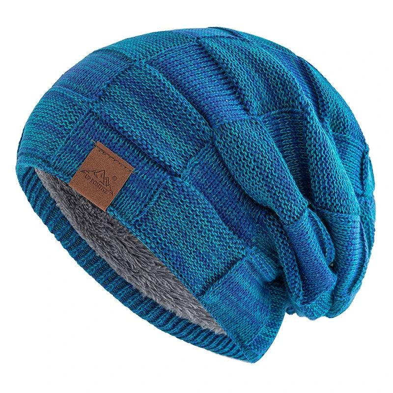 Bonnet d’Hiver Femme à Maille Mélangée - Style Casual et Chaleur Assurée