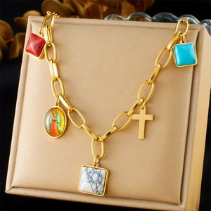 Colliers Costa Luz soleil coquillage perles dorées - colliers GoHappy