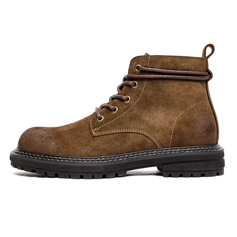Vintage Trail bottines homme daim marron outdoor - chaussures homme GoHappy