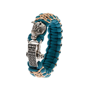 Bracelet Homme Viking Nordique Tressé Main Crâne Punk Antique - GoHappy France - bracelet homme GoHappy