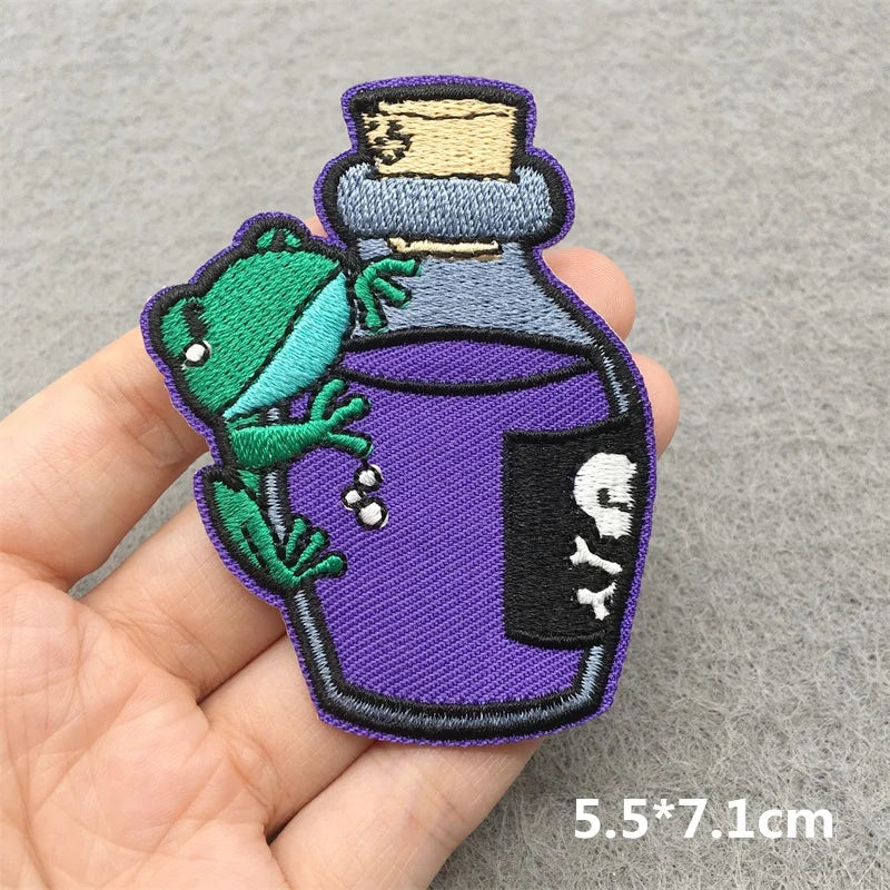 Patchs Brodés Chats Thermocollants Écussons Cartoon Vêtements Sacs