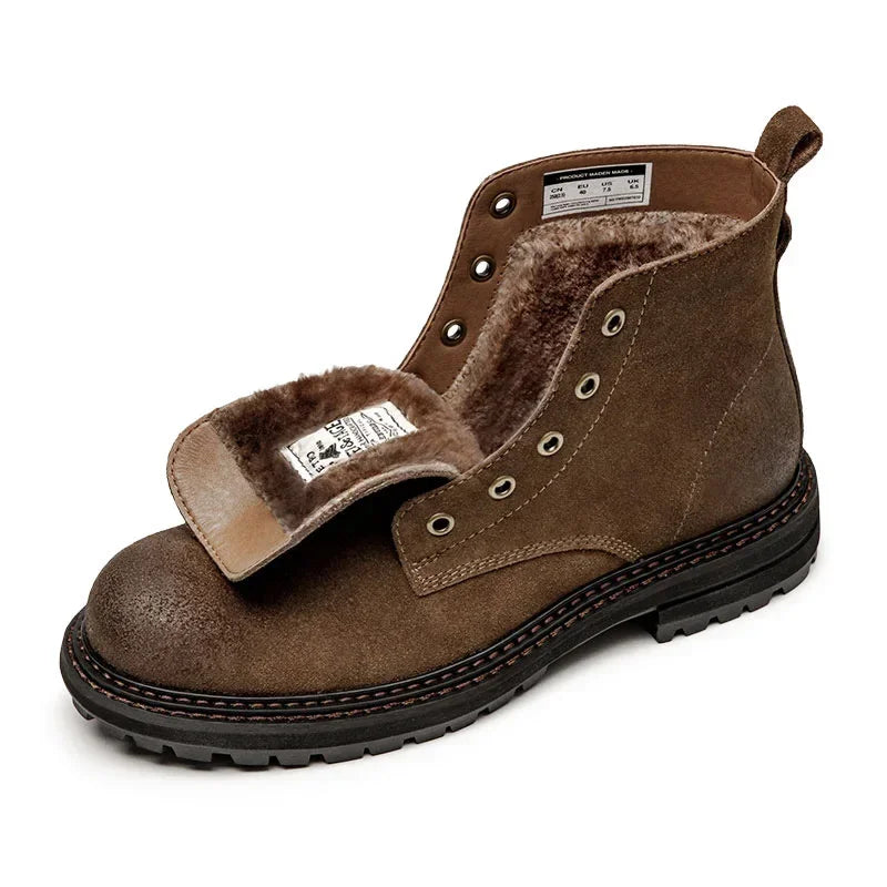 Vintage Trail bottines homme daim marron outdoor - chaussures homme GoHappy