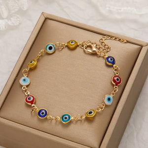 Bracelet Mauvais Œil Protection Porte-Bonheur Perles Bohème Femme - bracelet femme GoHappy