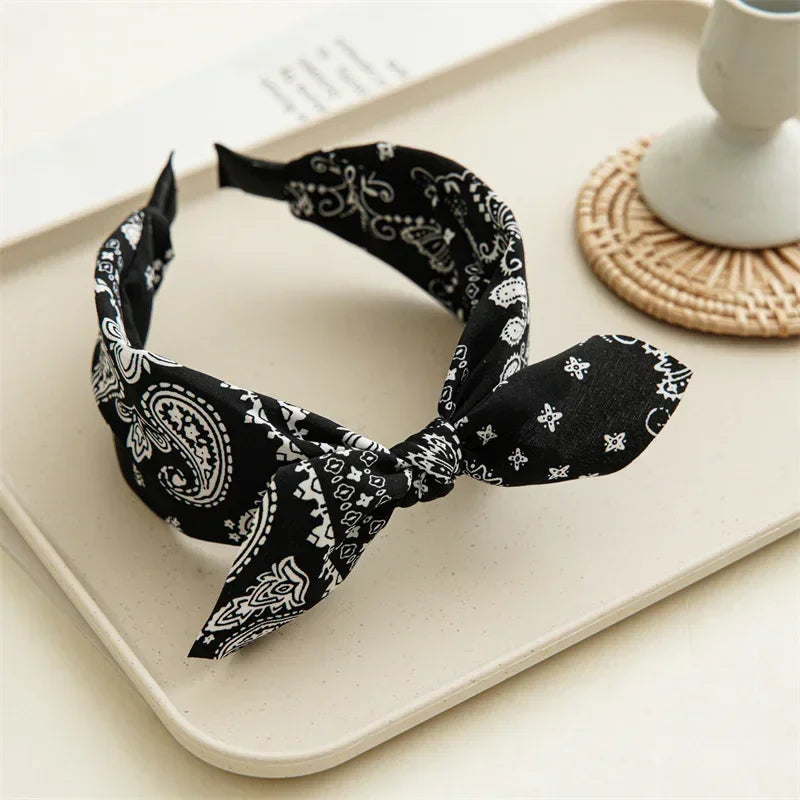Boho Bow bandeau cheveux femme Paisley - bandana GoHappy