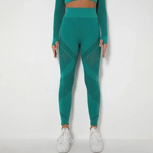 Sculpt Air legging femme yoga gainant respirant - leggings GoHappy