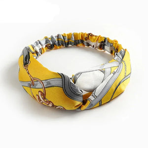 Bandeau Twist Riviera – Bohème Chic Imprimé Femme - bandeau de tête GoHappy