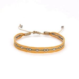 Bracelet Tissé Main Colombie Motifs Ethniques Bohème Amitié - bracelets tissés GoHappy