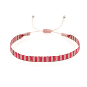 Bracelet Tissé Main Colombie Motifs Ethniques Bohème Amitié - bracelets tissés GoHappy