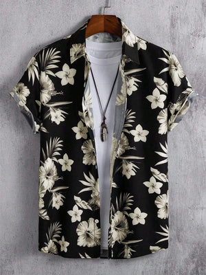 Chemises imprimées Palmiers homme été style décontracté vacances - chemise homme GoHappy