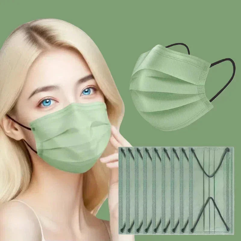 Masques Color Protect Jetables 4 Couches Respirants Unisexe - masque GoHappy