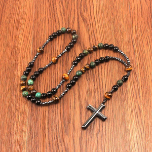Collier Rosary en Pierres Naturelles Uniques - Bijou Collier GoHappy