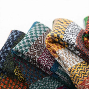 Chaussettes Laine Hiver Homme - Lot de 5 - chaussettes d'hiver GoHappy