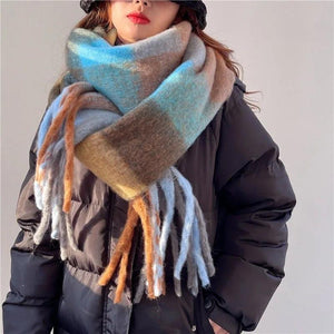 Echarpe Douce Rainbow Hiver - Cachemire et Style Bohème - écharpe GoHappy