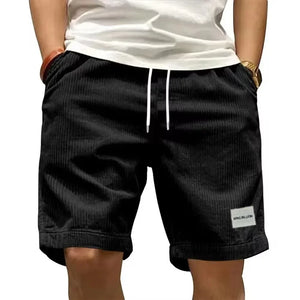 short homme noir cordon taille élastique coton confortable été tendance GoHappy France