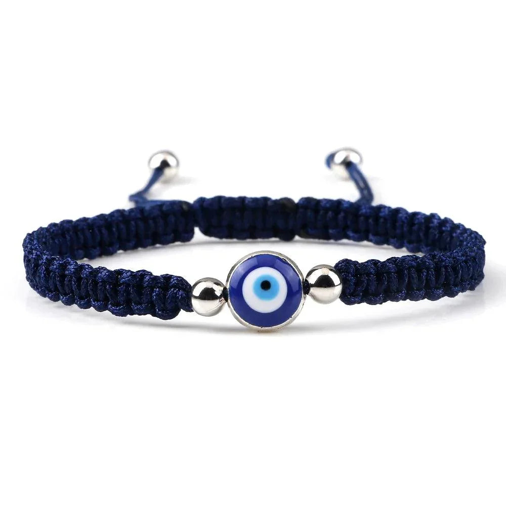 Bracelets Porte-Bonheur Evil Eye en Tissu Tressé - Bracelets Porte-Bonheur GoHappy