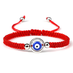 Bracelets Porte-Bonheur Evil Eye en Tissu Tressé - Bracelets Porte-Bonheur GoHappy