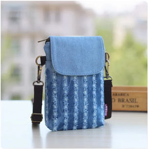 Boho Denim mini sac téléphone poches nomades - accessoires smartphone GoHappy