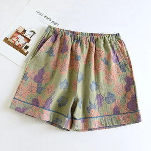 Short de Nuit Japonais en Coton pour Femme - Tissu Léger et Respirant - pyjama GoHappy