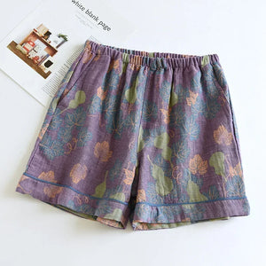 Short de Nuit Japonais en Coton pour Femme - Tissu Léger et Respirant - pyjama GoHappy