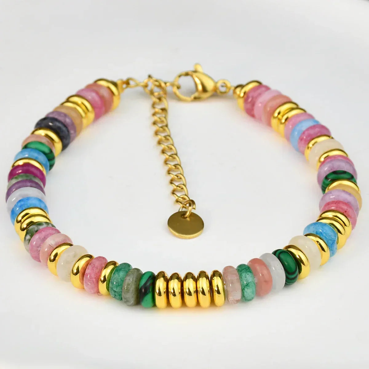 Good Vibes bracelet femme pierres naturelles colorées - bracelet femme GoHappy