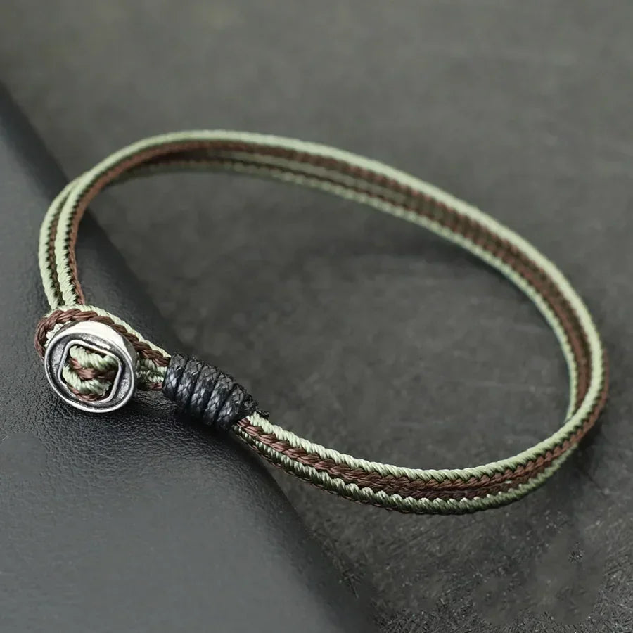 Bracelet homme double corde ethnique fait main Style Vintage - bracelet homme GoHappy