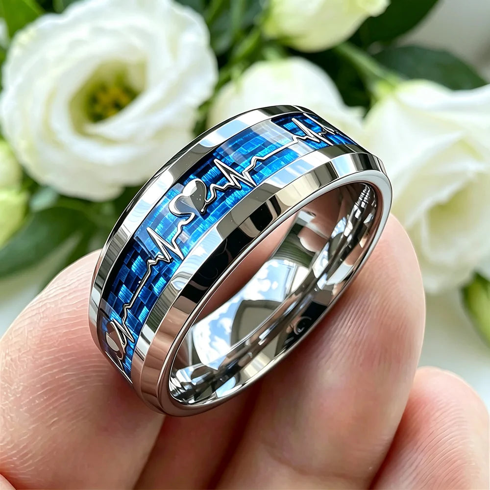 Heart Beat bague cœur unisexe 7 couleurs