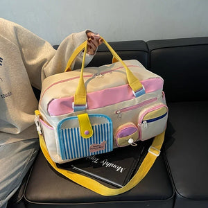 Sac Week-End Coloré Femme Sport Yoga Voyage Léger - sac de voyage cabine GoHappy