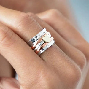 Bague rotative Coeur - bague GoHappy