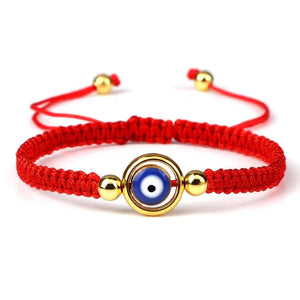 Bracelets Porte-Bonheur Evil Eye en Tissu Tressé - Bracelets Porte-Bonheur GoHappy