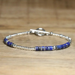 Bracelet Minimaliste Pierre Picasso & Acier Inoxydable – Fermoir OT - bracelet femme GoHappy